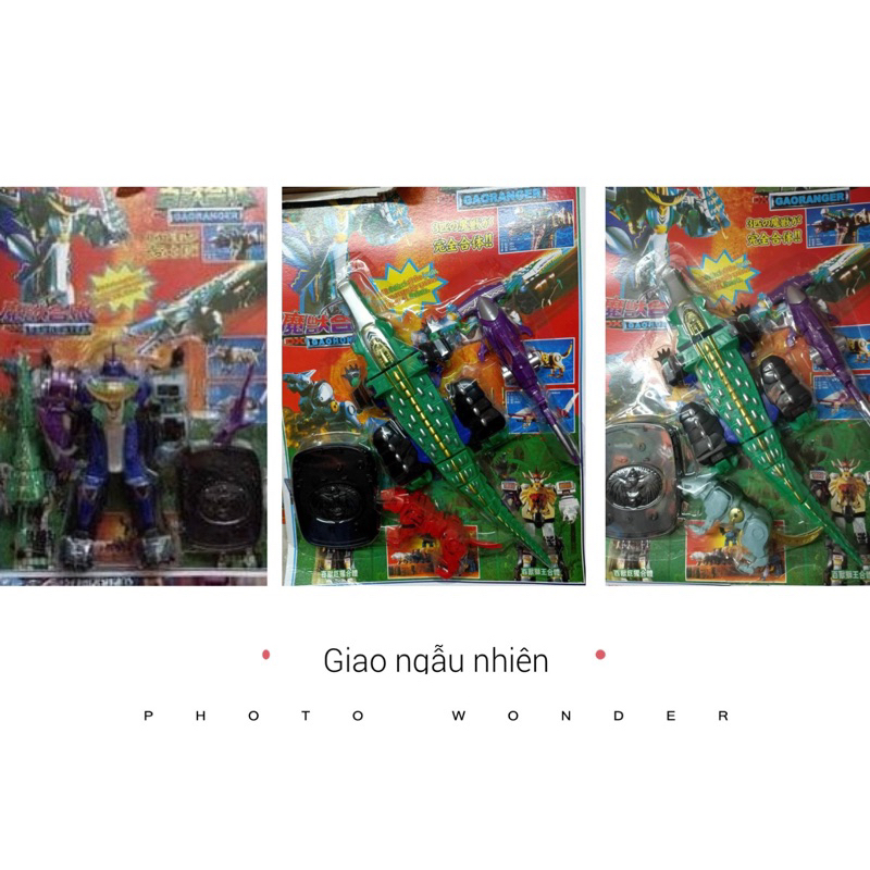 3 Mẫu Lắp Ghép R0028 Siêu Nhân Cá Sấu Gao Ranger Giao Ngẫu Nhiên