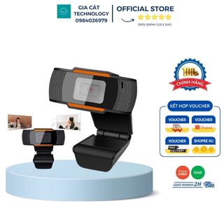 Webcam máy tính full hd 720p, webcam laptop, micrô có độ nhạy cao hỗ trợ học trực tuyến, livestream...