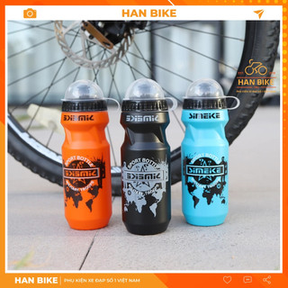 Bình nước xe đạp, chạy bộ giữ nhiệt 650ml, bình nước thể thao xe đạp cao cấp có nắp đậy