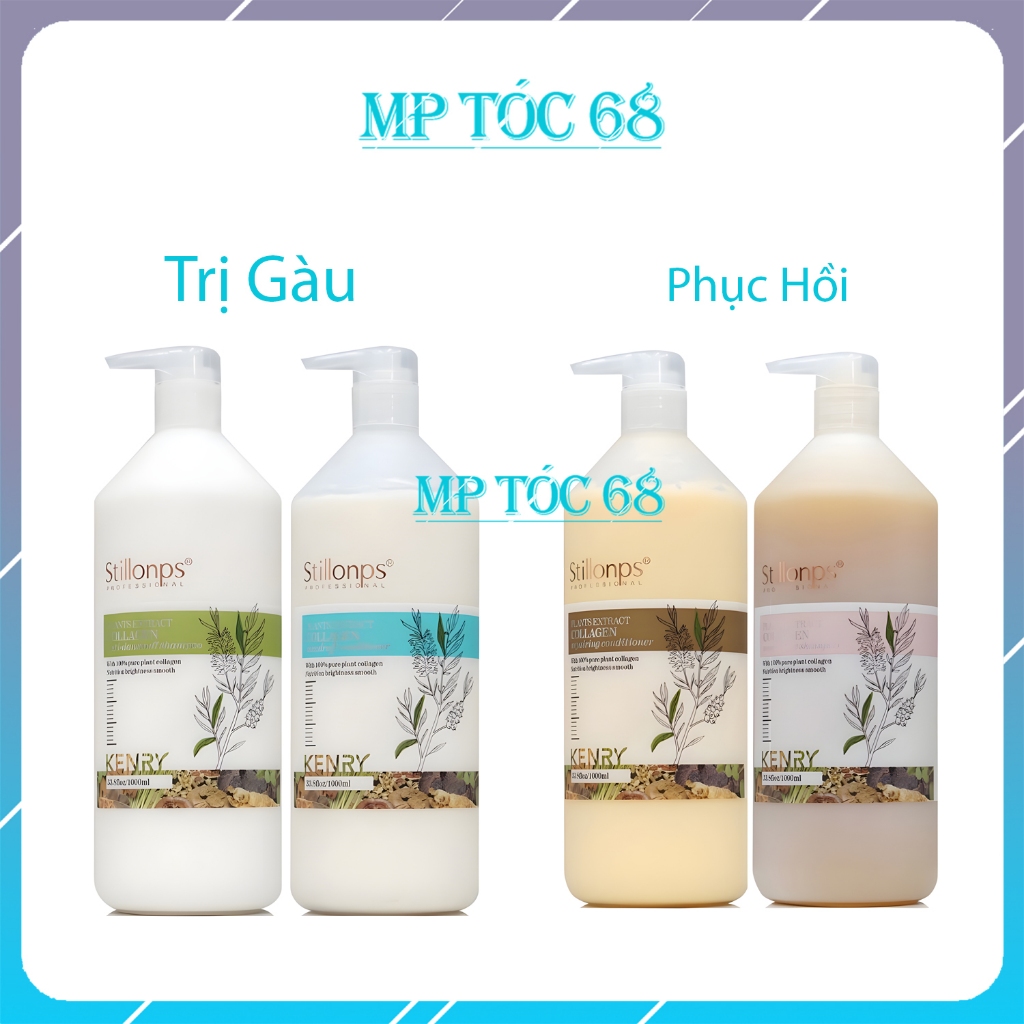 Dầu Gội Xả Dưỡng Sinh Cô Đặc Stillonps 1000ml, Giúp Phục Hồi, Ngừa Gàu, Thư Giãn, Chống Cảm Cúm, Đau Đầu