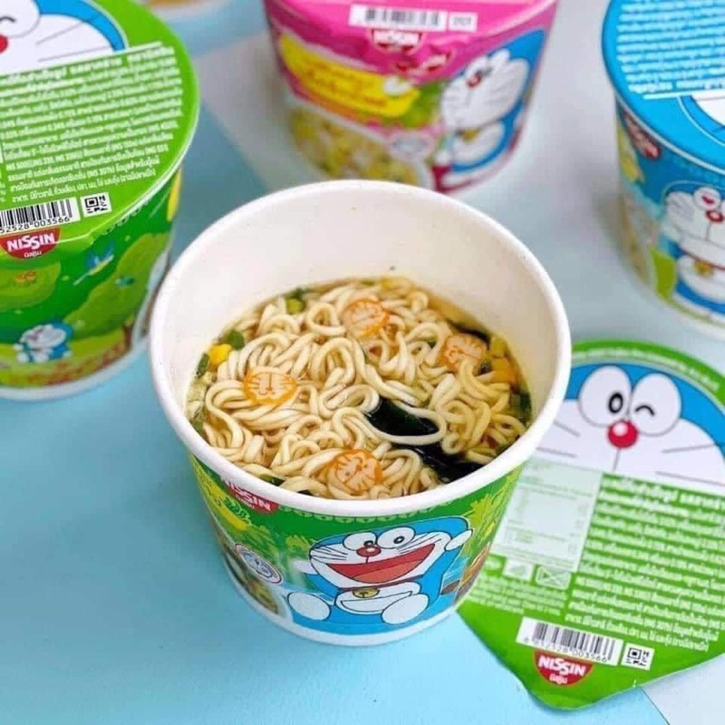 Mì ly Doremon đủ vị Nissin Thái Lan  - ăn dặm cho bé