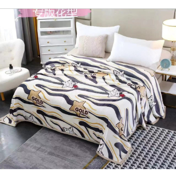 Chăn lông tuyết sữa hàn in hình - Mềm mịn kích thước lớn 2mx2m2