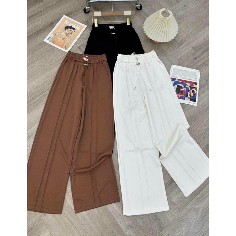 Quần thun ống suông trơn