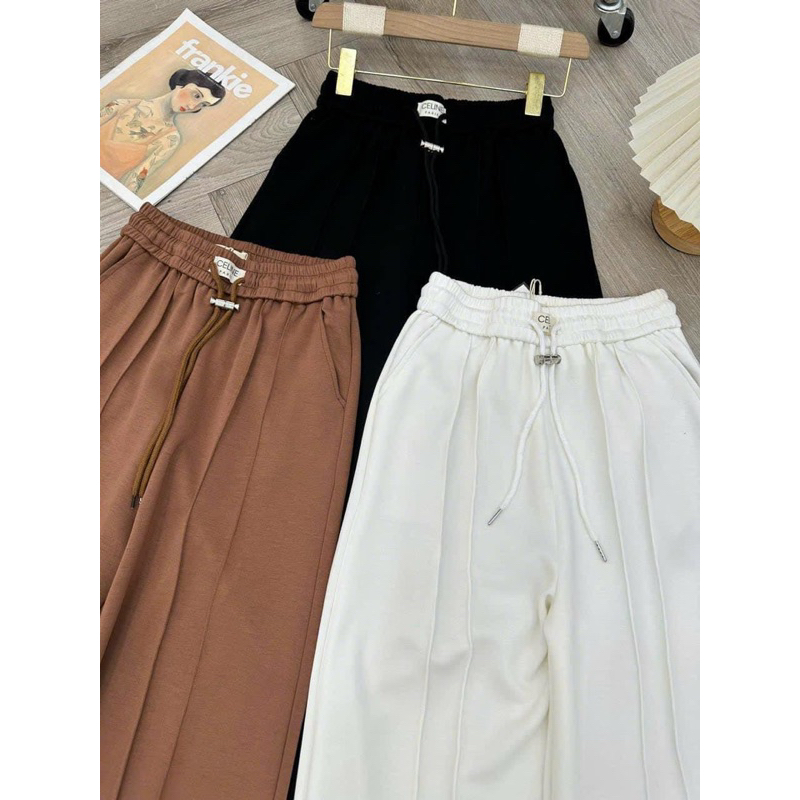 Quần thun ống suông trơn