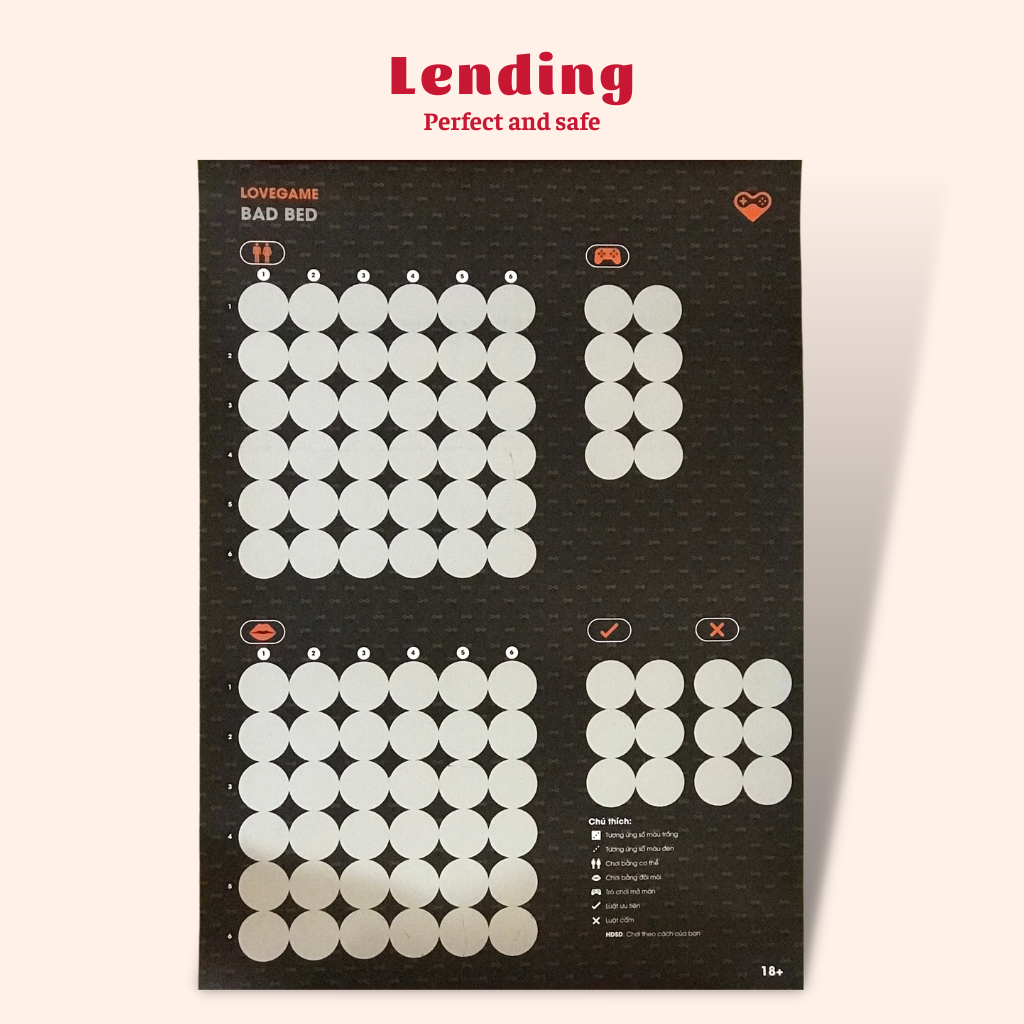 Bad bed game dành cho các cặp đôi giúp nâng chất lượng cuộc yêu, boảrd game, broad game,drinking game cặp đôi, love game