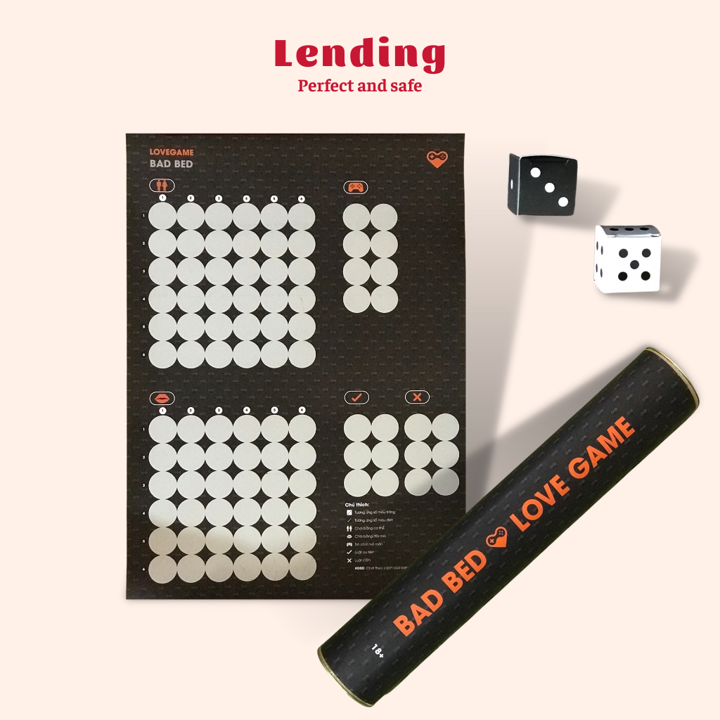 Bad bed game dành cho các cặp đôi giúp nâng chất lượng cuộc yêu, boảrd game, broad game,drinking game cặp đôi, love game