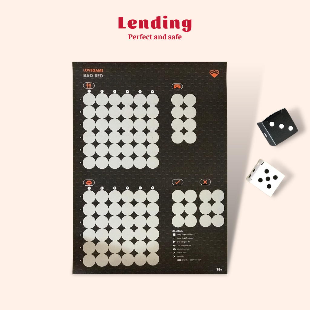 Bad bed game dành cho các cặp đôi giúp nâng chất lượng cuộc yêu, boảrd game, broad game,drinking game cặp đôi, love game