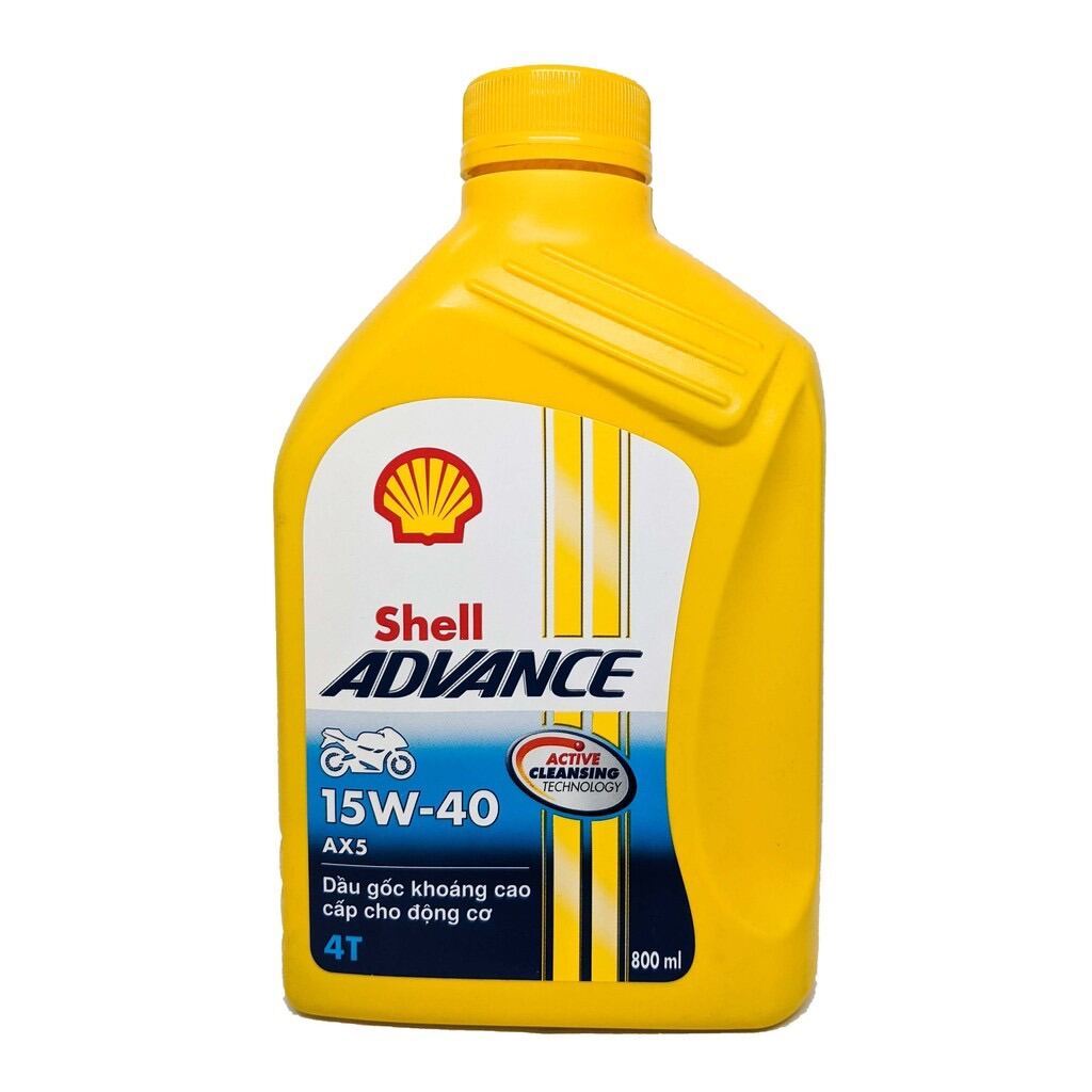 Nhớt xe máy số shell advance AX5 15W40 4T
