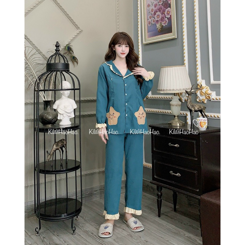 BỘ BẦU-BỘ SAU SINH- NHUNG TĂM DÀI CỔ BẺ TÚI SAO-3 màu