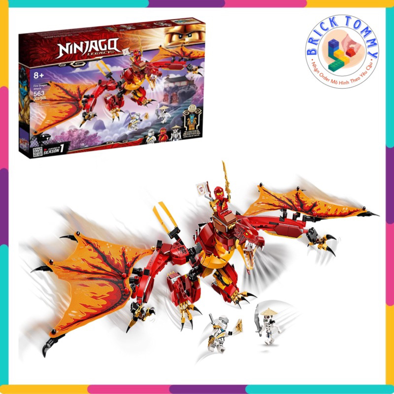 Mô Hình Lắp Ráp Ninjago Legacy 07080 Fire Dragon Attack