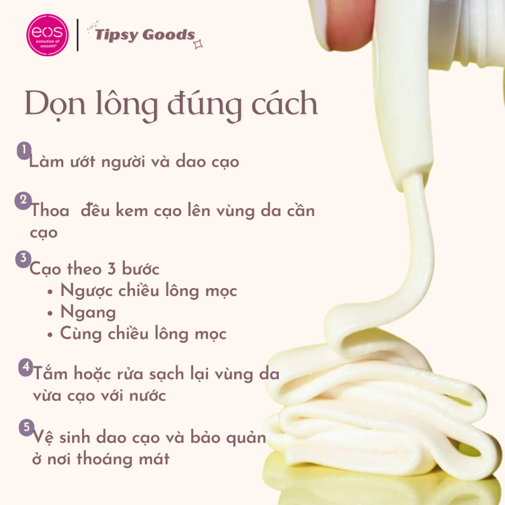 Kem Cạo EOS Bơ Hạt Mỡ Cho Toàn Thân Và Vùng Bikini Hạn Chế Tổn Thương Bề Mặt Da Trong Khi Cạo