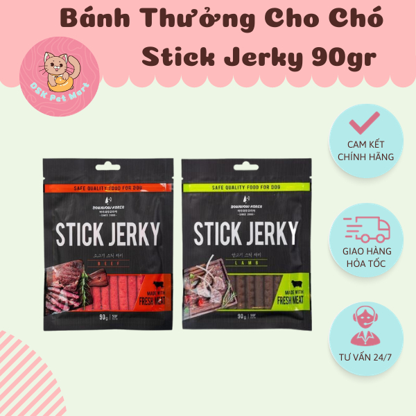 Bánh Thưởng Thịt Que Cho Chó 90gr - Bowwow Stick Jerky