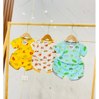 Bộ thun lạnh cộc tay đẹp 6-17kg