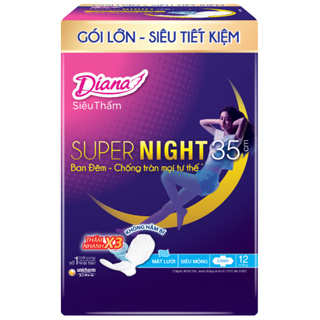 Băng vệ sinh Diana ban đêm gói lớn siêu tiết kiệm gói 2 miếng 5 miếng 12