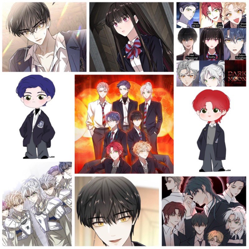 Hình dán Dark Moon the blood altar 60 ảnh ép lụa khác nhau / Sticker Dark Moon the blood altar