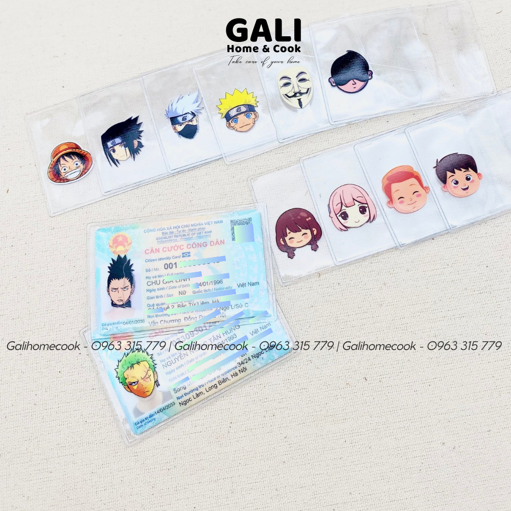 Vỏ Bọc CCCD Che Mặt In Hình Sticker, Ngỗ Nghĩnh Hình MixiGaming, Túi Đựng CCCD Trong Suốt, Thẻ Sinh Viên | Galihomecook