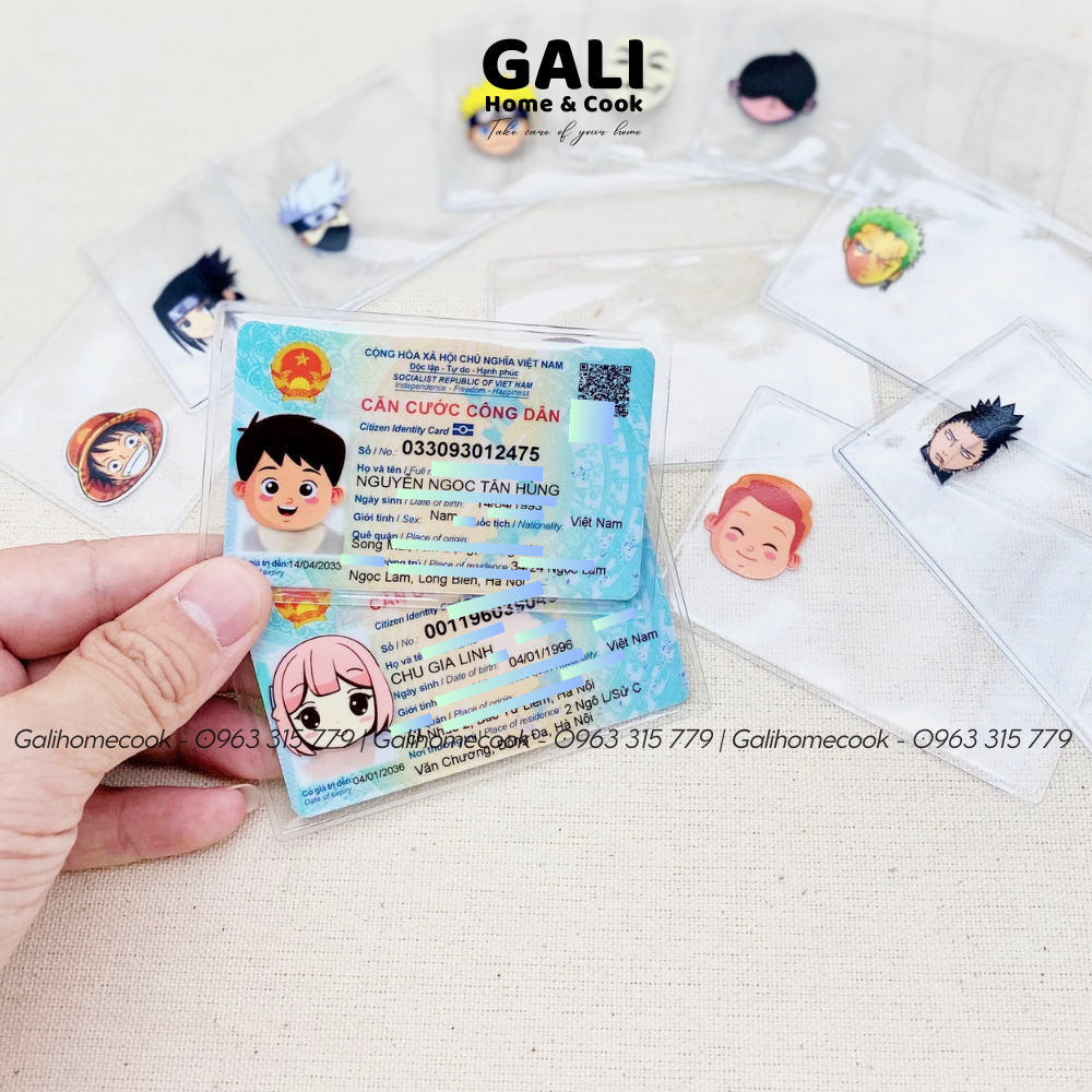 Vỏ Bọc CCCD Che Mặt In Hình Sticker, Ngỗ Nghĩnh Hình MixiGaming, Túi Đựng CCCD Trong Suốt, Thẻ Sinh Viên | Galihomecook
