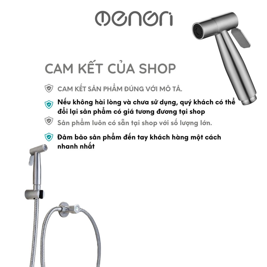 Vòi Xịt Vệ Sinh Tăng Áp INOX 304 Kèm Dây 1m5 Bền Chắc Và Cao Cấp- NENON