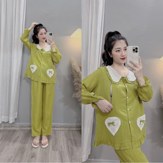 BỘ BẦU-BỘ SAU SINH- ĐŨI GÂN DÀI CỔ SEN TÚI NƠ-5 màu