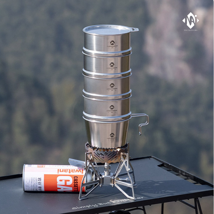 Nồi/ Xửng hấp cắm trại Sierra mini Campingmoon S362