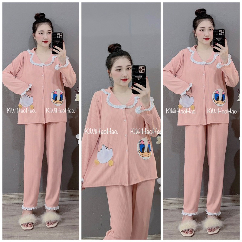 BỘ BẦU-BỘ SAU SINH- THUN TĂM DÀI CỔ BẺ TÚI VỊT -4 màu