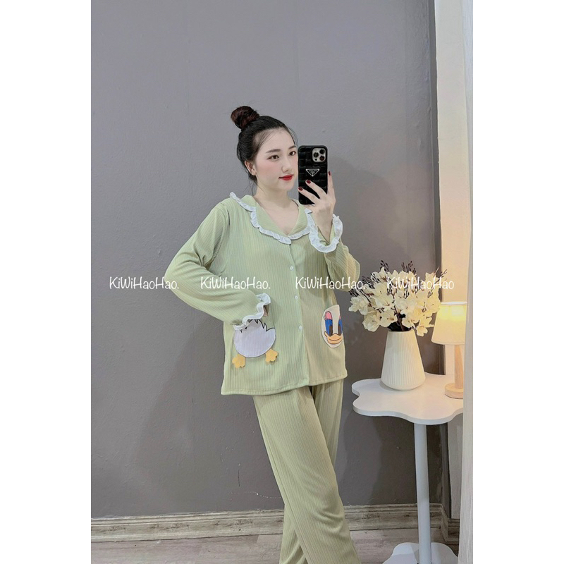 BỘ BẦU-BỘ SAU SINH- THUN TĂM DÀI CỔ BẺ TÚI VỊT -4 màu