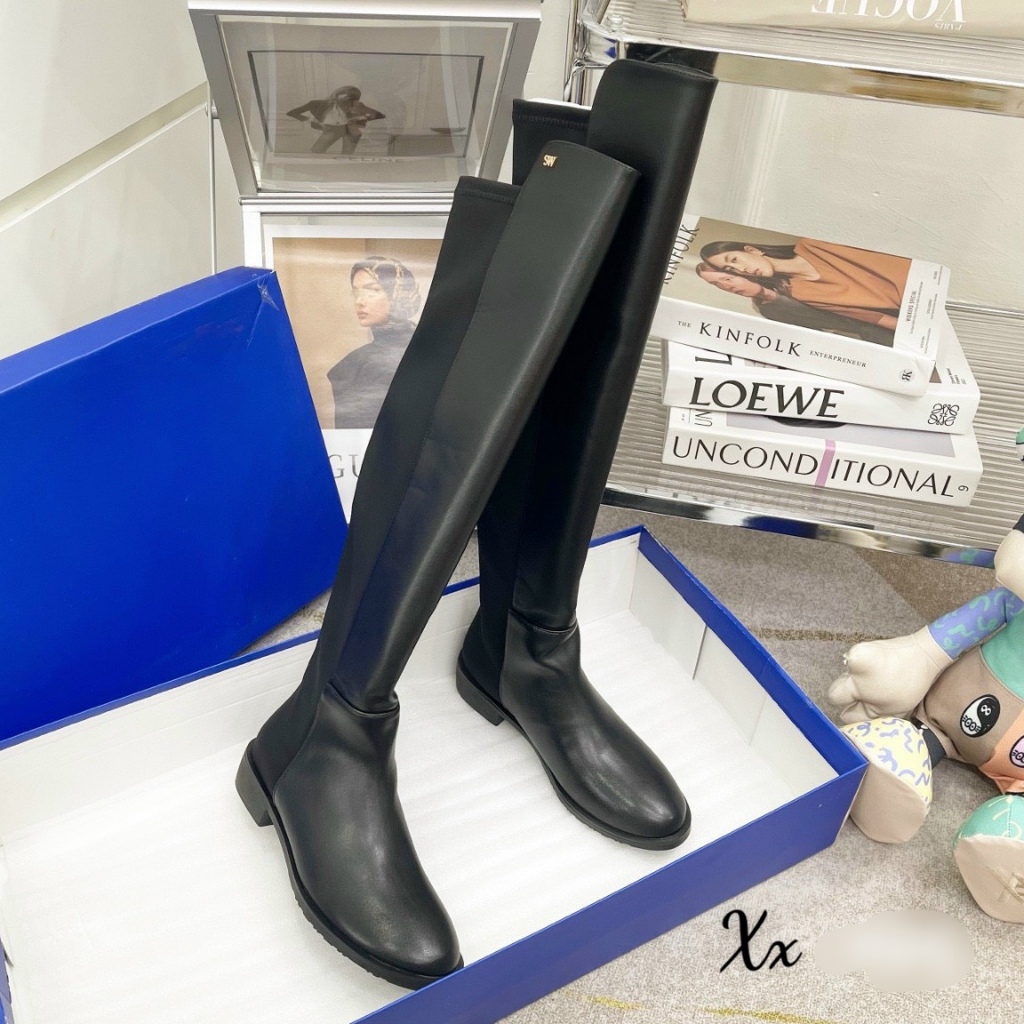 BỐT ĐÙI SATIN VÁ DA