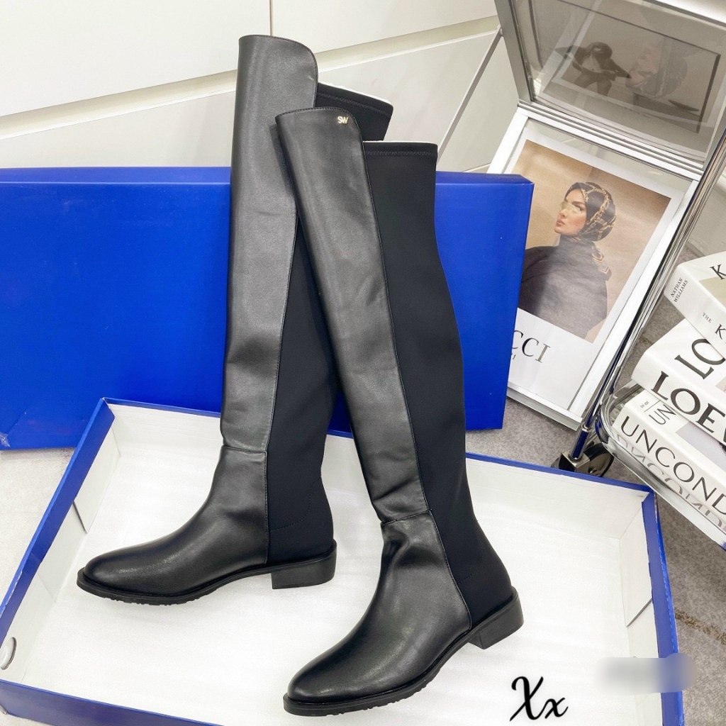 BỐT ĐÙI SATIN VÁ DA