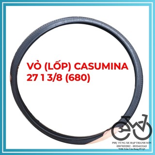 Vỏ Xe Đạp 27x1 3/8 (37 - 630) Cho Xe Đạp Phổ Thông, Lốp Xe Đạp 27x1 3/8 (37 - 630) , Săm Vỏ Ruột Lốp Xe Đạp Casumina