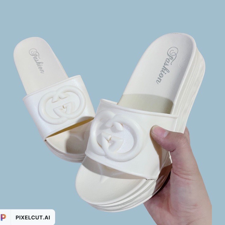 Dép Quai Ngang Đế Cao Su Dày 4Cm Hàng Quảng Châu 2959