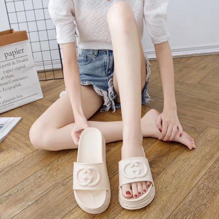 Dép Quai Ngang Đế Cao Su Dày 4Cm Hàng Quảng Châu 2959