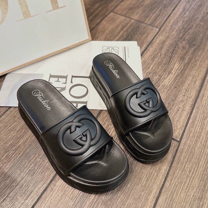 Dép Quai Ngang Đế Cao Su Dày 4Cm Hàng Quảng Châu 2959