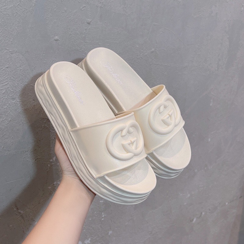 Dép Quai Ngang Đế Cao Su Dày 4Cm Hàng Quảng Châu 2959