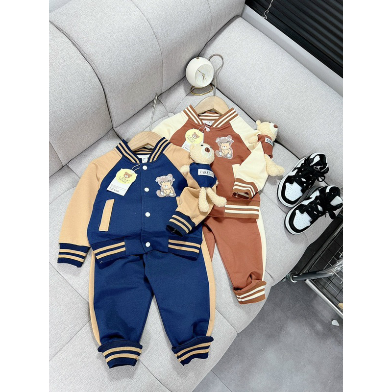 Set bộ quần áo iKÈM Gấu cho bé trai