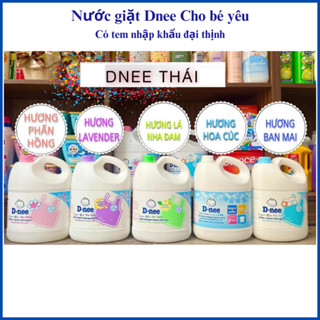 Nước giặt quần áo Dnee Thái Lan 3000ml, Dnee tím, Dnee Xanh, Dnee hồng