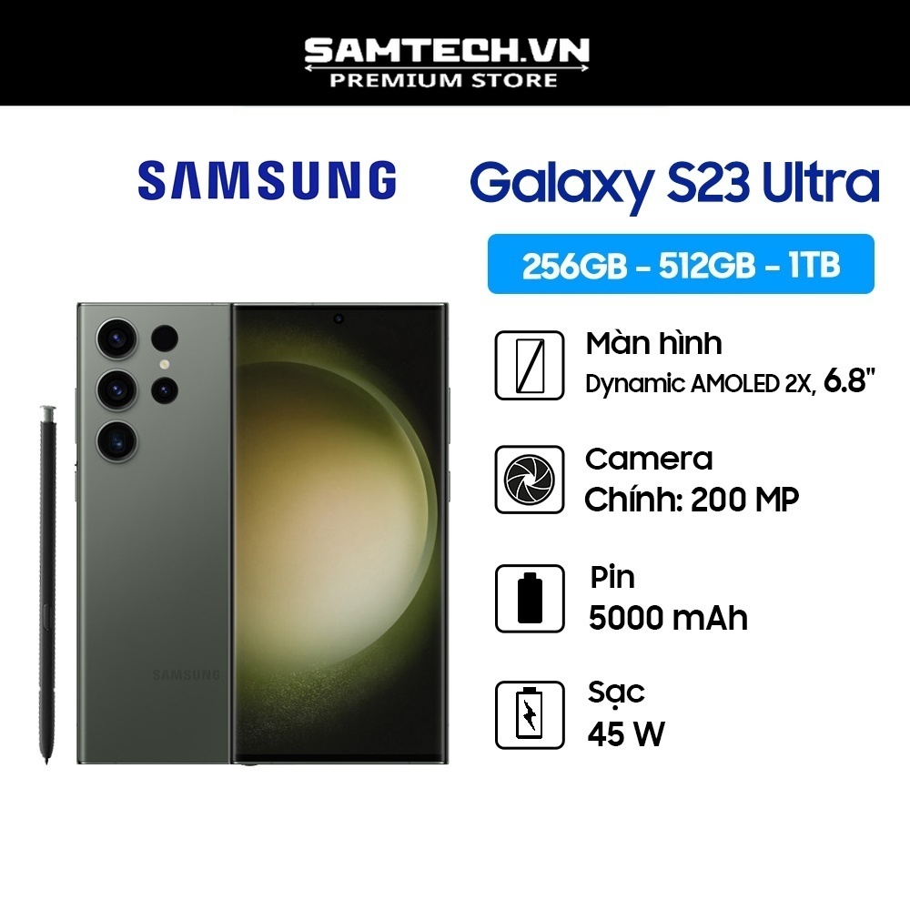 Điện thoại Samsung Galaxy S23 Ultra - Hàng Chính Hãng