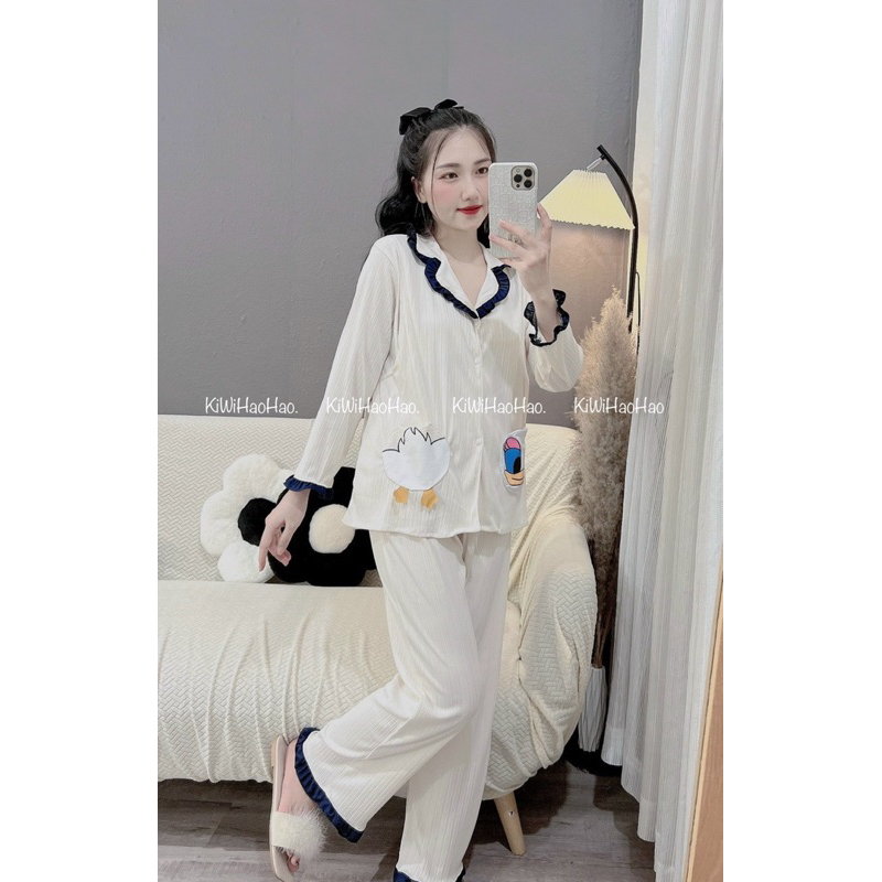 BỘ BẦU-BỘ SAU SINH- THUN TĂM DÀI CỔ BẺ TÚI VỊT -4 màu