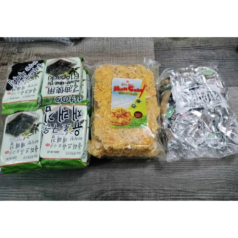 (Thời Trang)combo khách đặt(rong biển,cơm cháy,lương khô)
