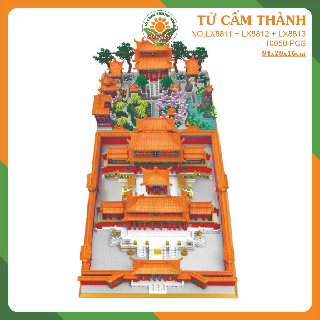 Bộ lắp ghép mô hình Tử Cấm Thành cỡ lớn đầy đủ  - Xếp hình cỡ lớn siêu hot - Sunny