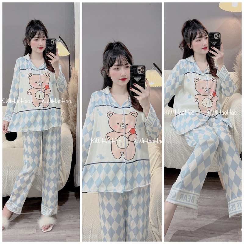 BỘ BẦU-BỘ SAU SINH-LỤA MANGO DÀI PIZAMA HÌNH-8 màu