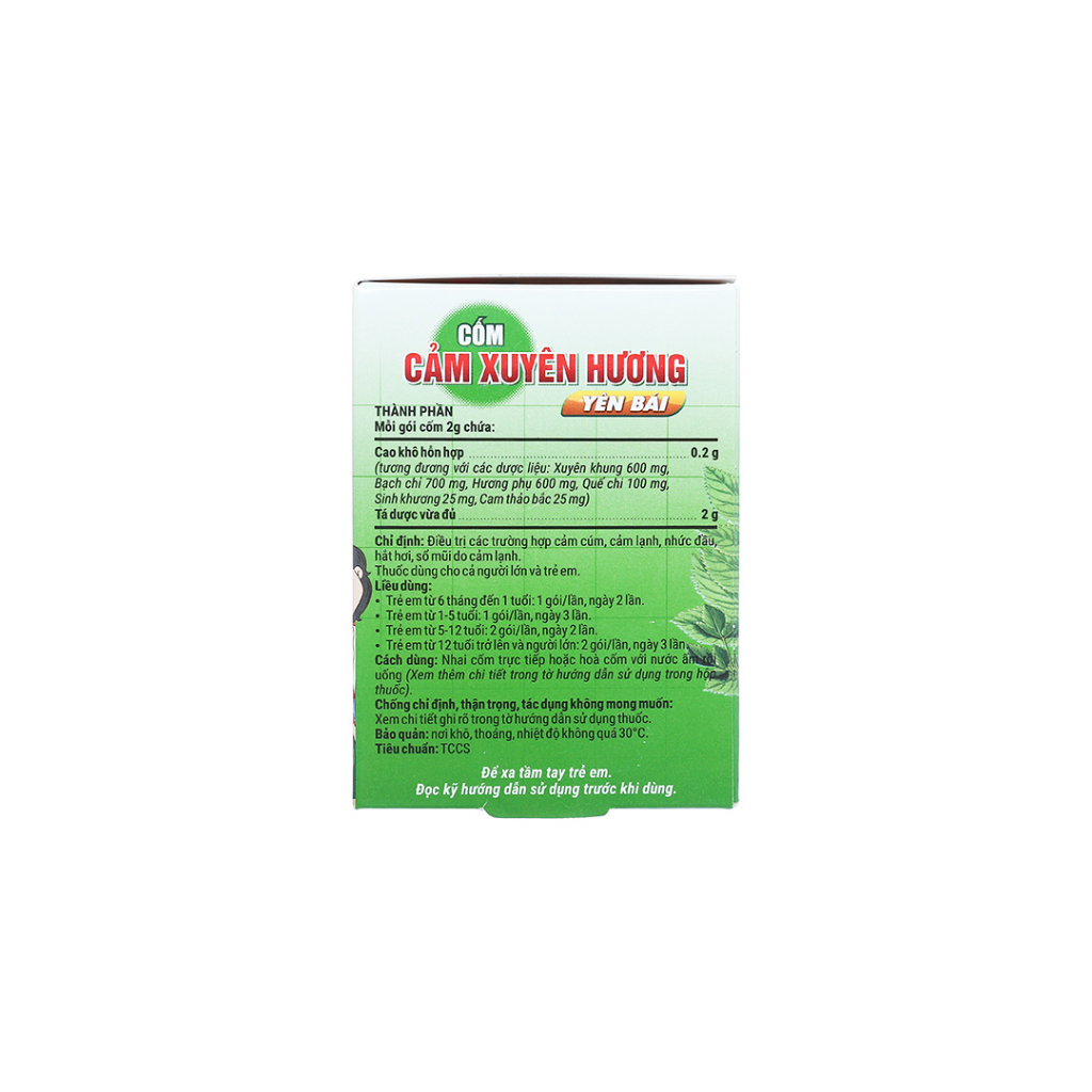 Cốm Cảm Xuyên Hương Yên Bái cảm cúm, cảm lạnh