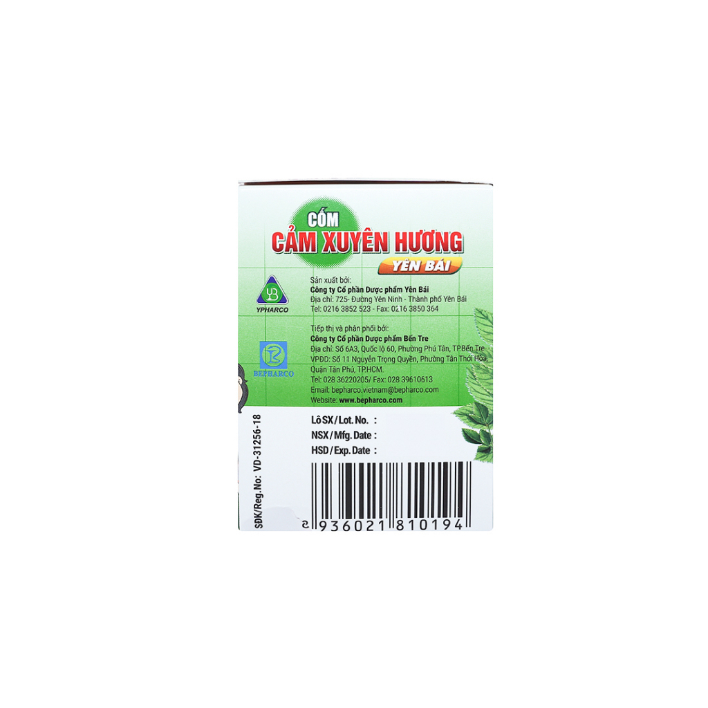 Cốm Cảm Xuyên Hương Yên Bái cảm cúm, cảm lạnh