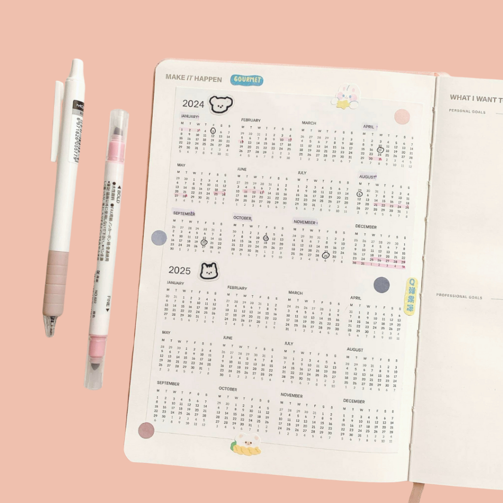 Sổ Tay Lên Kế Hoạch 2024 The Essential Planner | Sổ Planner Cao Cấp Không Ghi Sẵn Ngày