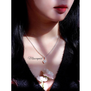 Dây chuyền mặt đá 4 lá bọc bạc 🍀