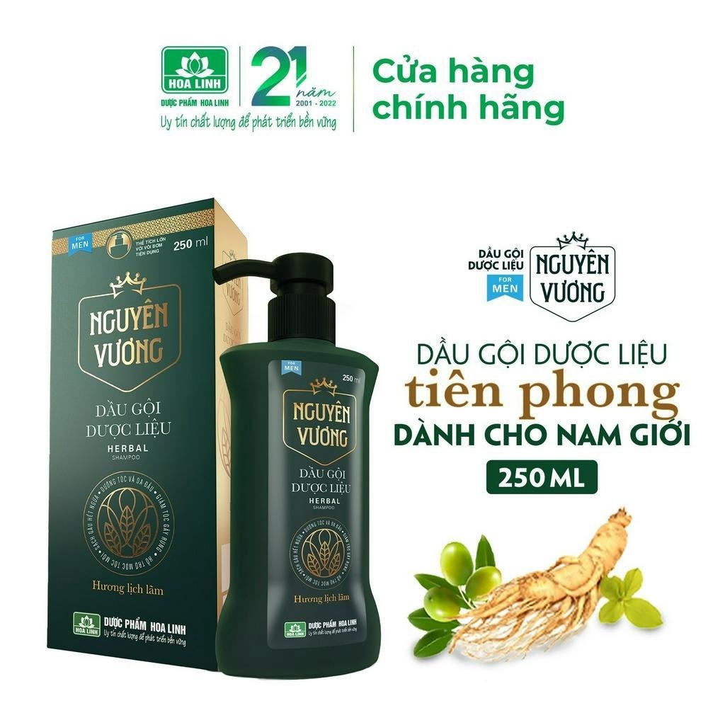 Dầu Gội Dược Liệu Nguyên Vương 250ml - Dầu Gội Dược Liệu Tiên Phong Dà