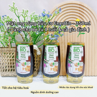 (Date: 1,2/2026) Mật ong rừng hữu cơ EnerBio - 350ml | Hàng Air