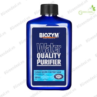 BIOZYM - Water Quality Purifier (Bình 1 Lít) | Khử bụi đục, kết tủa tạp chất, giúp làm trong nước hồ cá cảnh thủy sinh