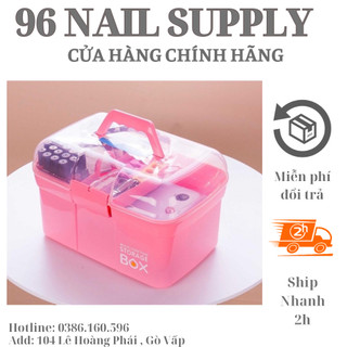 Cốp Nhựa Đựng ĐỒ Nail - Mi _ Spa, Cốp Nhựa Siêu To Đựng Vừa Máy Hơ