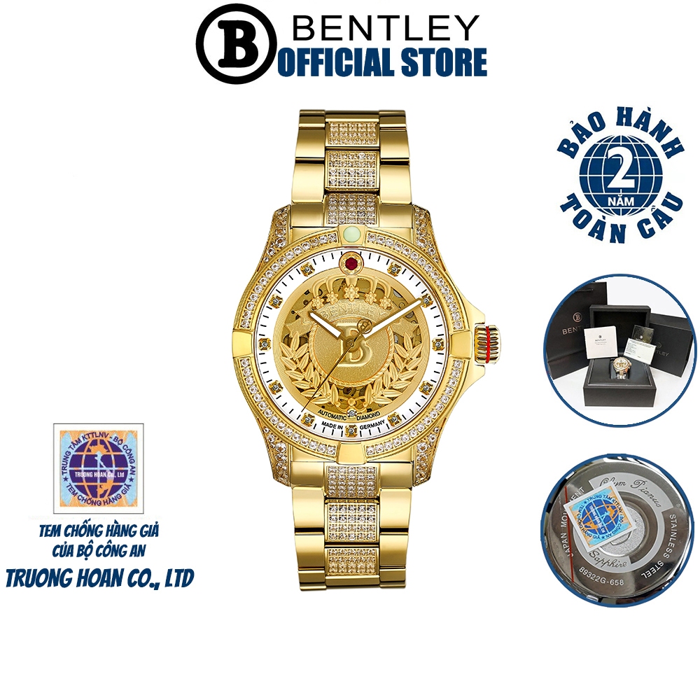 Đồng hồ nam dây kim loại Bentley BL2096-352 BL2096-352MKKI-S
