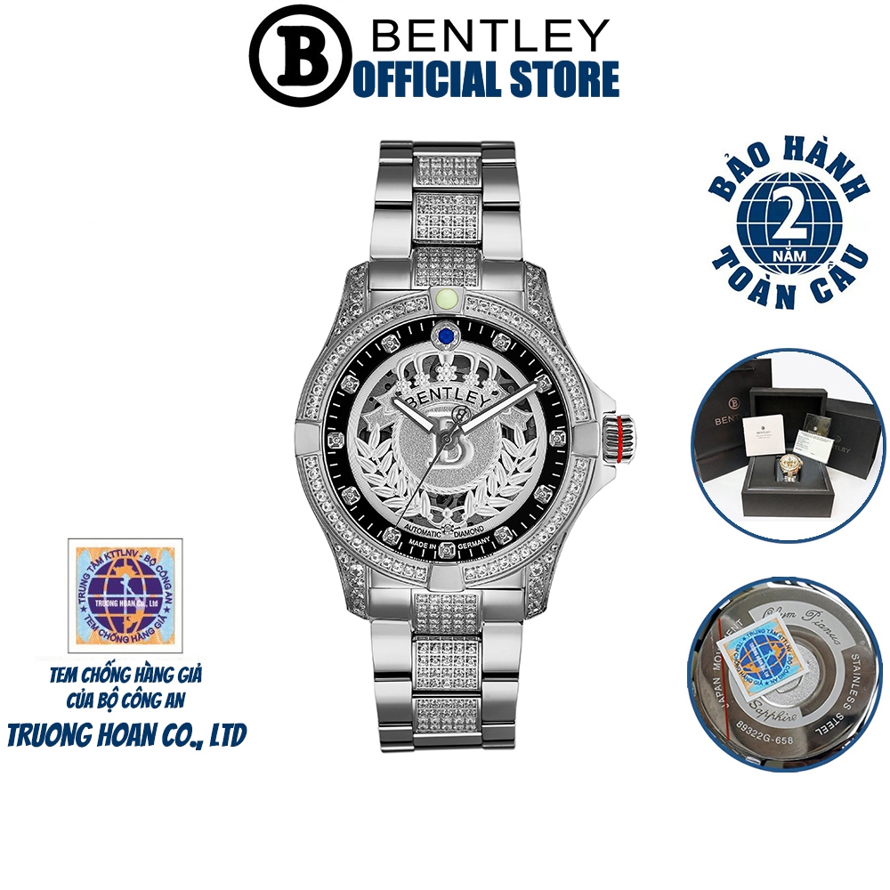 Đồng hồ nam dây kim loại Bentley BL2096-352 BL2096-352MWWI-S